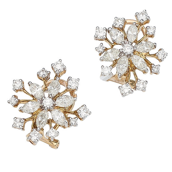 Diamond, Gold Earrings