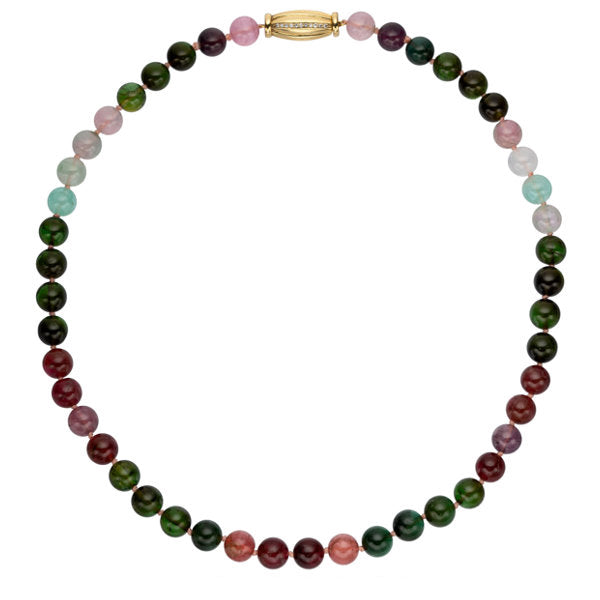 Multi-Stone, Diamond, Gold Necklace, Gump's
