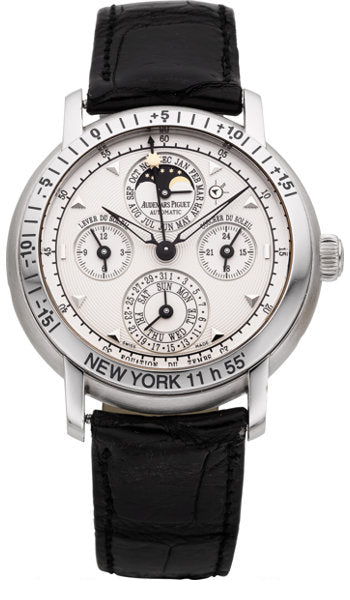 Audemars Piguet Very Fine Quantieme Perpetual Equation of Time 18k White Gold Self-Winding Wristwatch