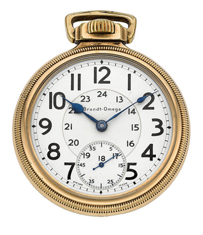 Brandt - Omega Rare 19 Jewel Grade CCR Railroad Watch
