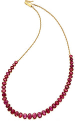 Burma Ruby, Ruby, Gold Necklace