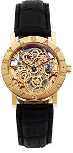 Bvlgari Unisex Skeleton Gold Watch