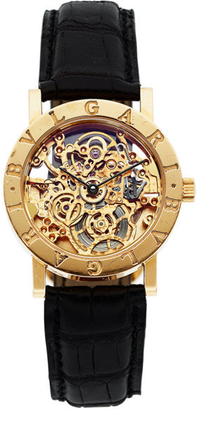 Bvlgari Unisex Skeleton Gold Watch