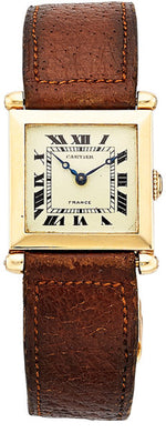 Cartier Lady's Gold Tank Obus Watch, French