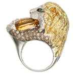 Colored Diamond, Diamond, Multi-Stone, White Gold Ring