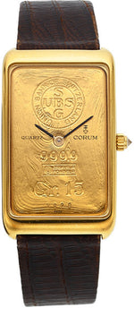 Corum 18k Gold Large Gr. 15 Gold Ingot Watch