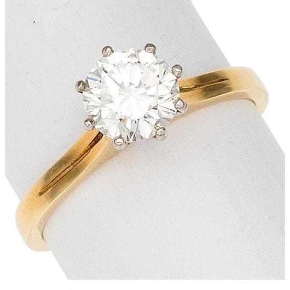 Diamond, 18k Gold Ring