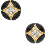 Diamond, Black Onyx, Gold Earrings, Van Cleef & Arpels