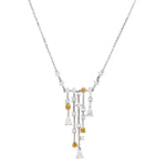 Diamond, Colored Diamond, White Gold Necklace
