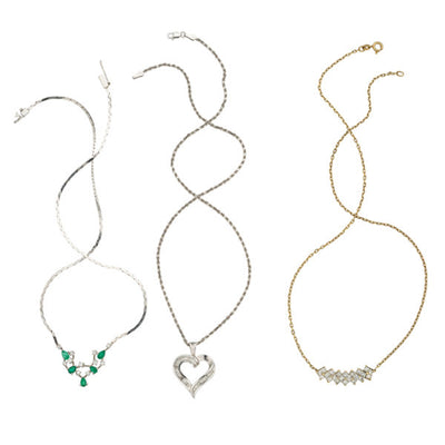 Diamond, Emerald, Gold Jewelry