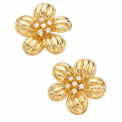 Diamond, Gold Earrings