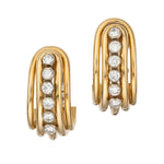 Diamond, Gold Earrings