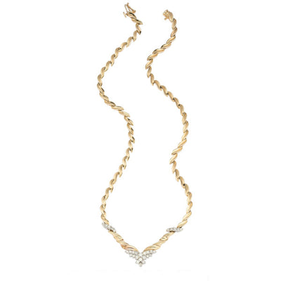 Diamond, Gold Necklace