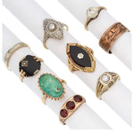 Diamond, Multi-Stone, Gold Rings