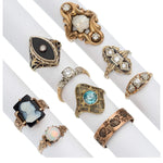 Diamond, Multi-Stone, Gold Rings