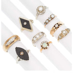 Diamond, Multi-Stone, Gold Rings