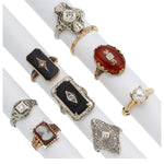 Diamond, Multi-Stone, Gold Rings