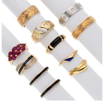 Diamond, Multi-Stone, Gold Rings