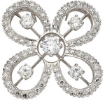 Diamond, Platinum Brooch