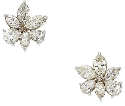 Diamond, Platinum Earrings