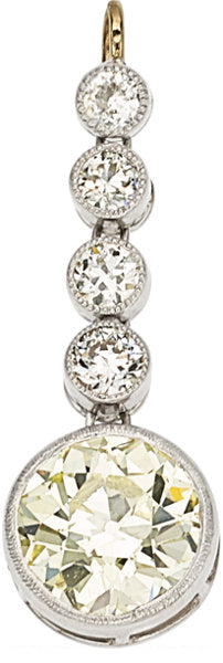 Diamond, Platinum Enhancer-Pendant
