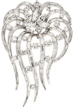 Diamond, Platinum Pendant-Brooch