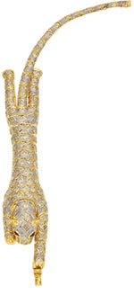 Diamond, Ruby, Gold Bracelet-Brooch