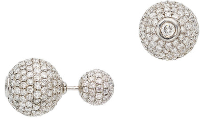 Diamond, White Gold Earrings
