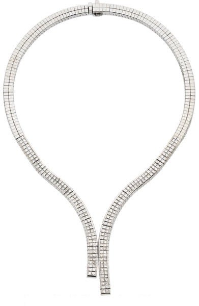 Diamond, White Gold Necklace