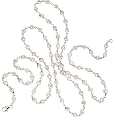 Diamond, White Gold Necklace