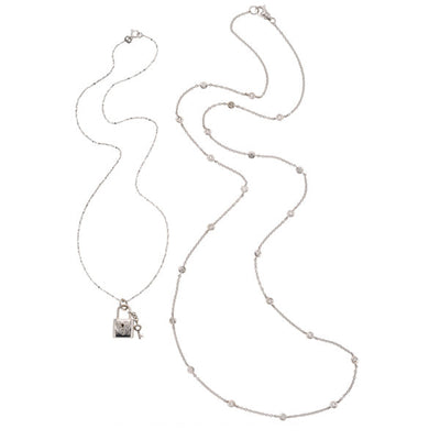 Diamond, White Gold Necklaces
