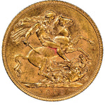 Edward VII gold Sovereign 1909-C AU58 NGC