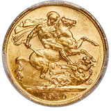 Edward VII gold Sovereign 1910-C MS63 PCGS