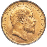 Edward VII gold Sovereign 1910-C MS64 PCGS
