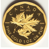 Elizabeth II 5-Piece Uncertified gold "Maple Leaf" Proof Set 2012