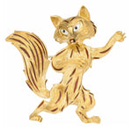 Enamel, Gold Brooch