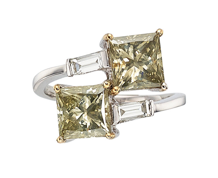 Fancy Colored Diamond, Diamond, White Gold Ring