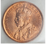 George V 4-Piece Lot of Certified Assorted Cents ICCS