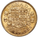 George V gold 10 Dollars 1914 MS65 PCGS