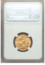George V gold Sovereign 1911-C MS65 NGC