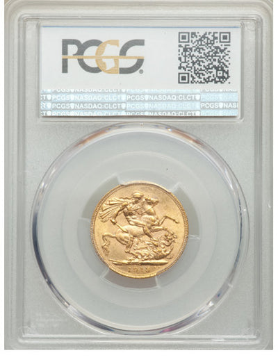 George V gold Sovereign 1913-C MS63 PCGS
