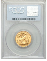 George V gold Sovereign 1913-C MS64 PCGS