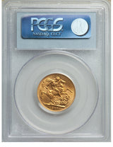 George V gold Sovereign 1917-C MS64 PCGS