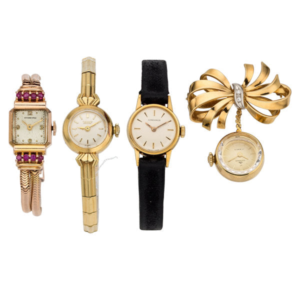 Lady's Diamond, Ruby, Gold Watches