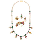 Multi-Stone, Cultured Pearl, Seed Pearl, Gold, Yellow Metal Jewelry Suite