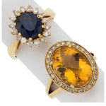 Multi-Stone, Diamond, Gold Rings