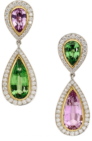 Multi-Stone, Diamond, Platinum, Gold Earrings, Paloma Picasso for Tiffany & Co