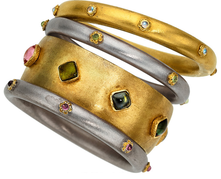 Multi-Stone, Gold, Sterling Silver Bracelets