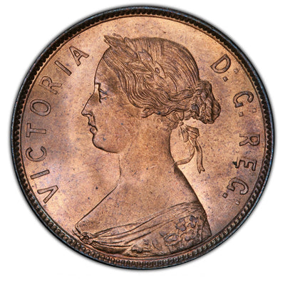 Newfoundland. Victoria Cent 1872-H MS65 Red and Brown PCGS