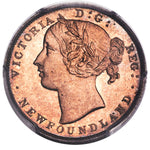 Newfoundland. Victoria Specimen "Plain Edge" 20 Cents 1865 SP63 PCGS